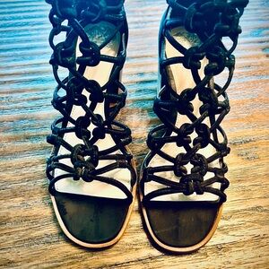 Vince Camuto sandals black velvet